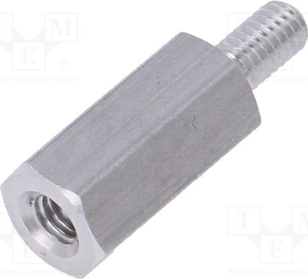 10x Distanzmuffe mit Gewinde 12mm Innengew: M3 Außengew: M3 235X12 Distanzelemente