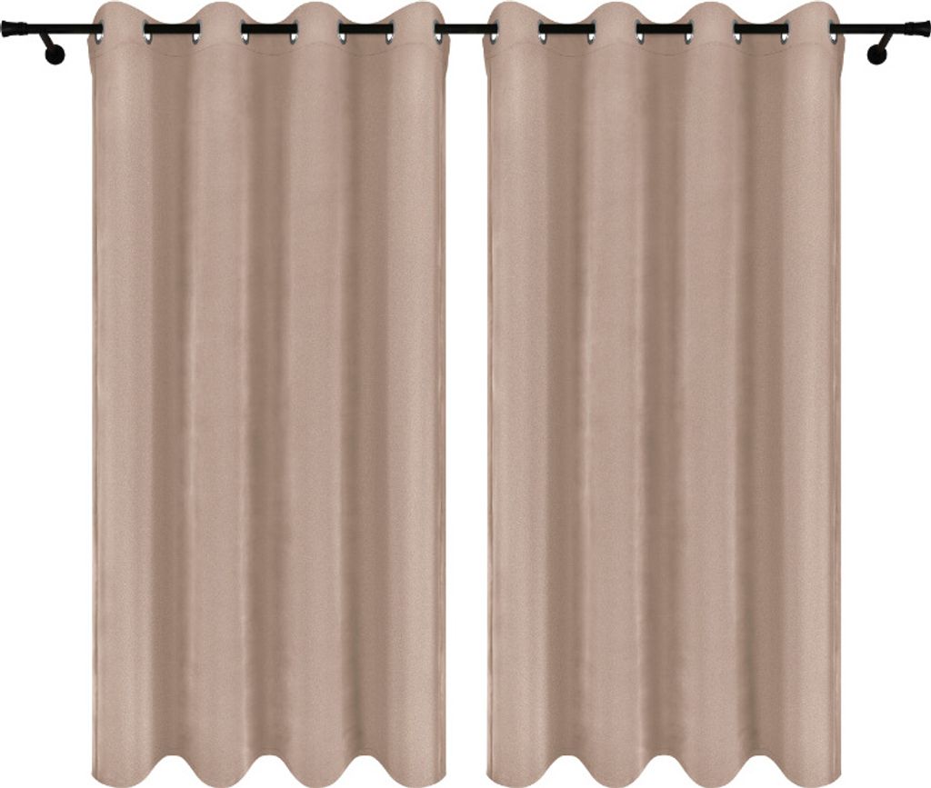 Fertige Vorhänge aus Velours mit Ösen 140x250 cm 2 Stücke Grau Blickdichte Gardinen