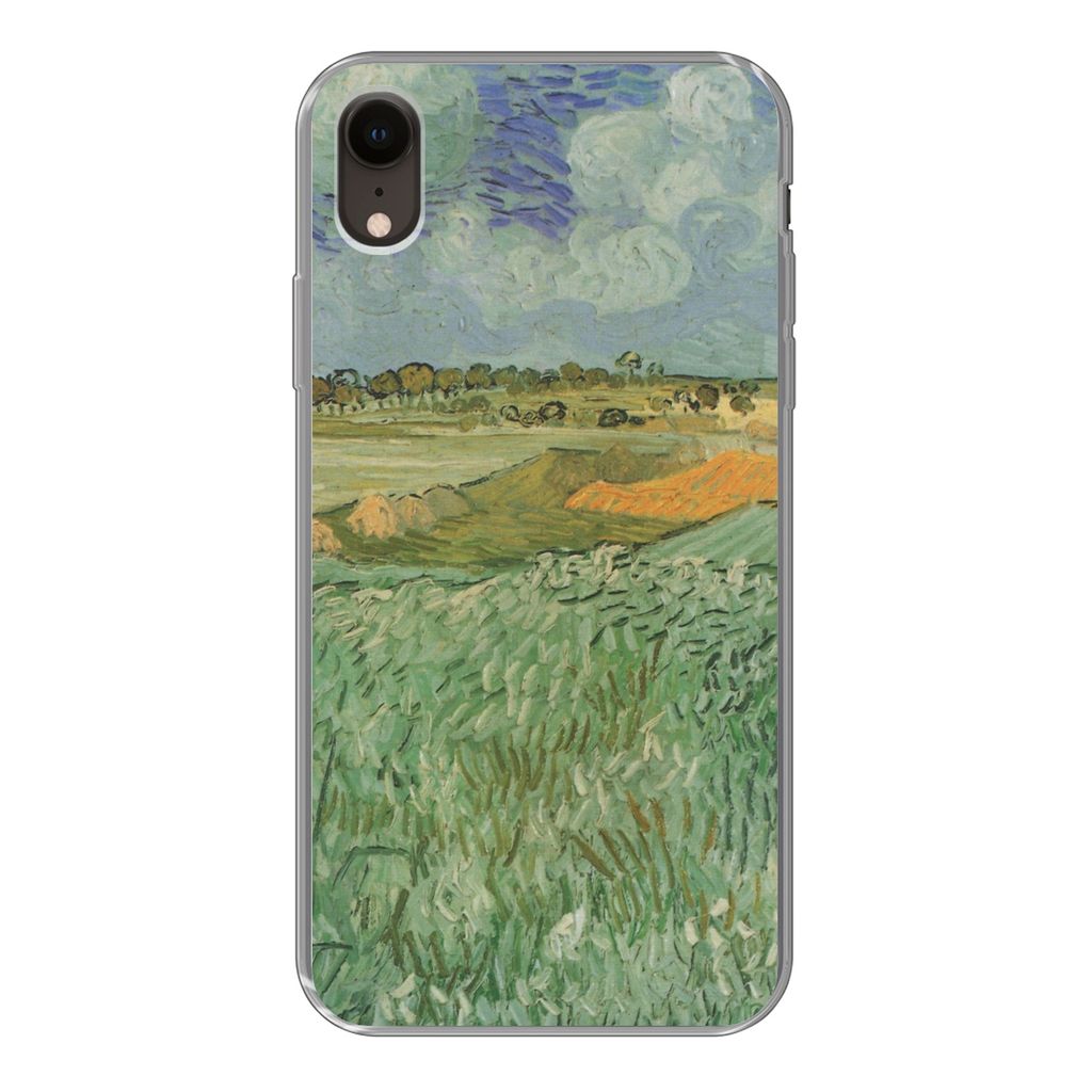 MuchoWow Handyhülle Schutzhülle Hülle für iPhone XR In der Nähe von Auvers - Vincent van Gogh Silikon Softcase Handy Hülle - Schutzdeckel