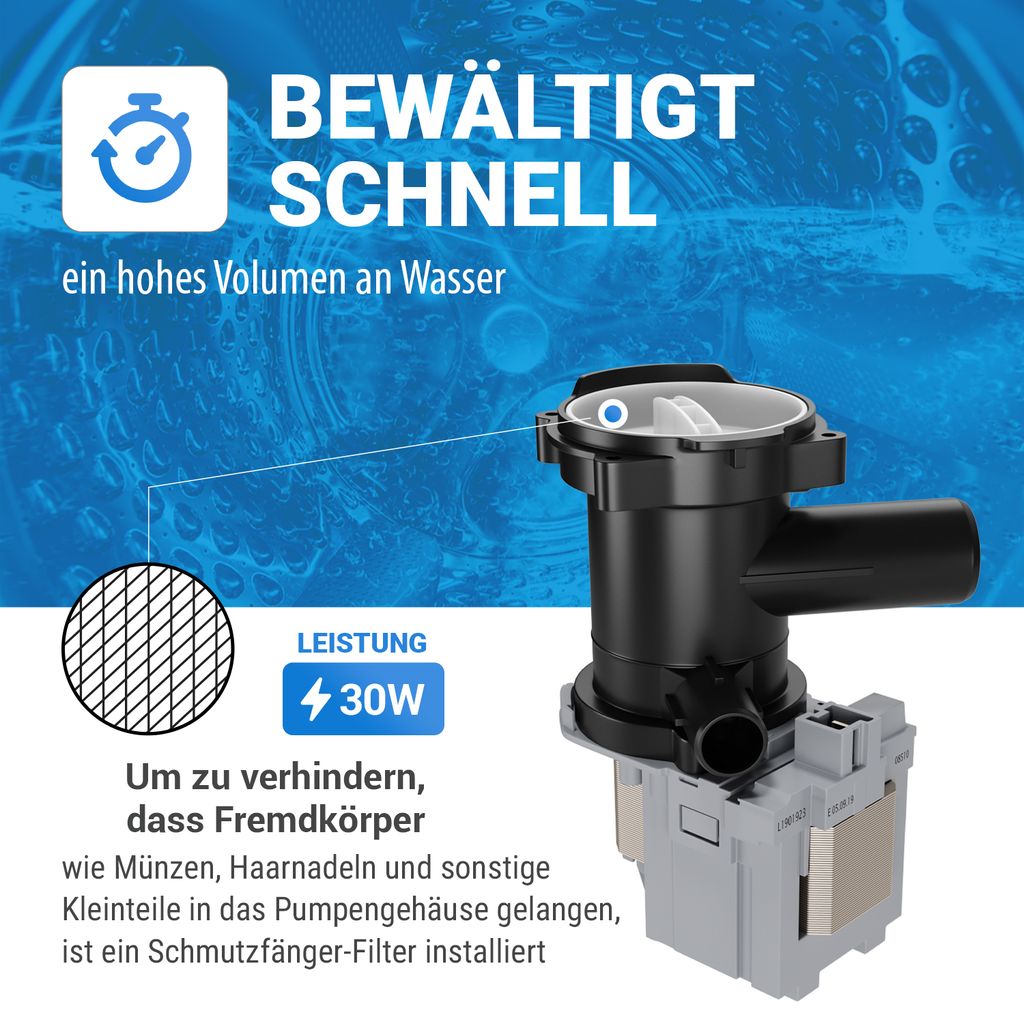 Laugenpumpe passend wie Bosch 00145787 172340 Siemens Produktbild 4