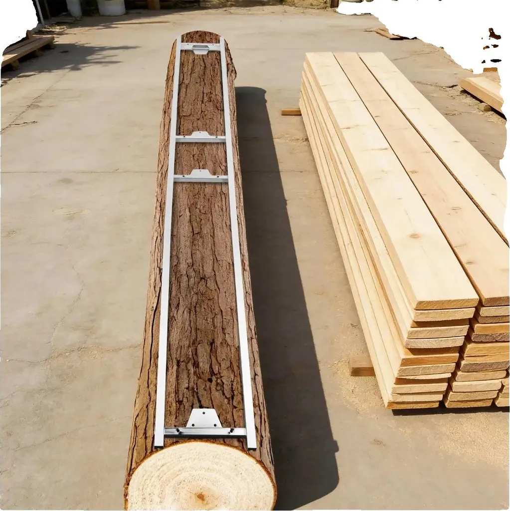 Guide-chaîne pour tronçonneuse en acier argenté pour coupe du bois