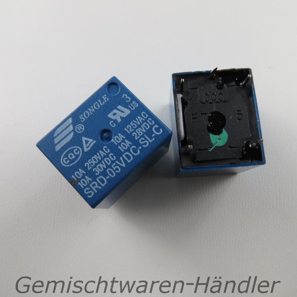 Relais 5V DC zu 250V AC oder 30V DC Relaiskarte Relaisplatine SRD-05VDC-SL-C