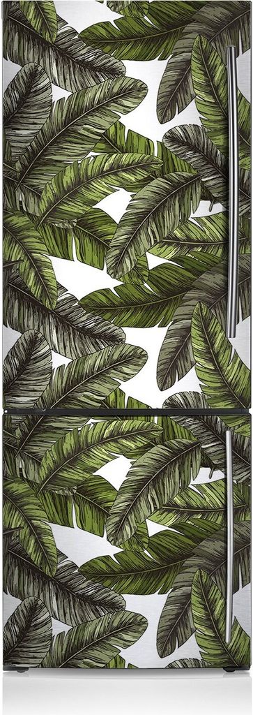 Kühlschrankfolie Aufkleber Kühlschrankmagnete Dekoration Kühlschrankfolie 60x180 cm - Dschungelblätter