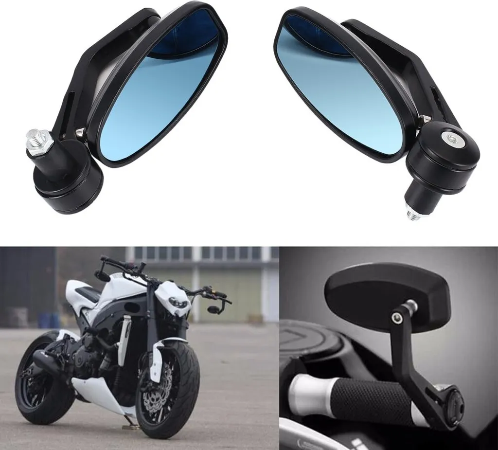 Coppia Specchietti Moto Universali 7/8" Nero Alluminio Prezzo Offerta
