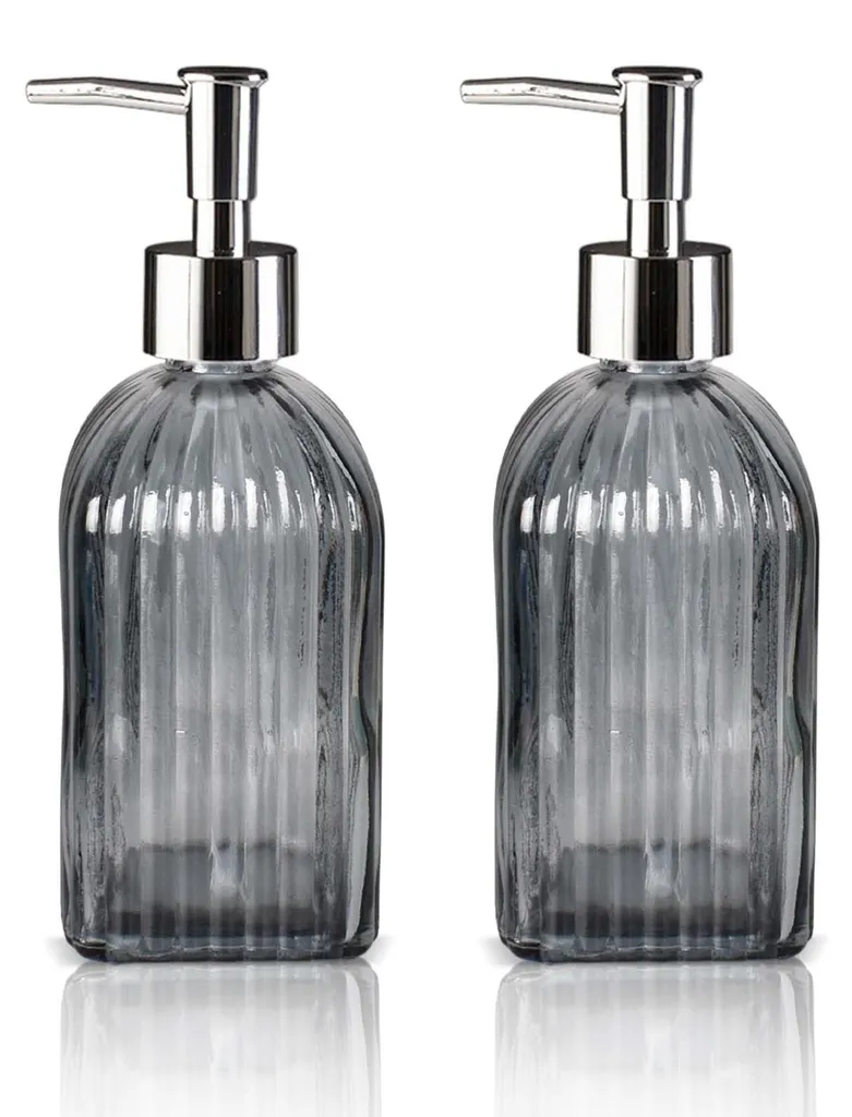 Distributeur de liquide vaisselle en verre pour évier de cuisine chic