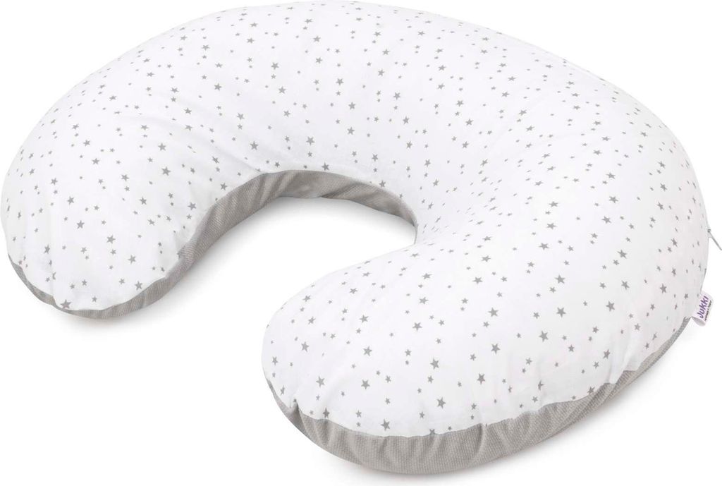 Twinkle Stars & Grey Velvet Stillkissen mit abnehmbarem Bezug