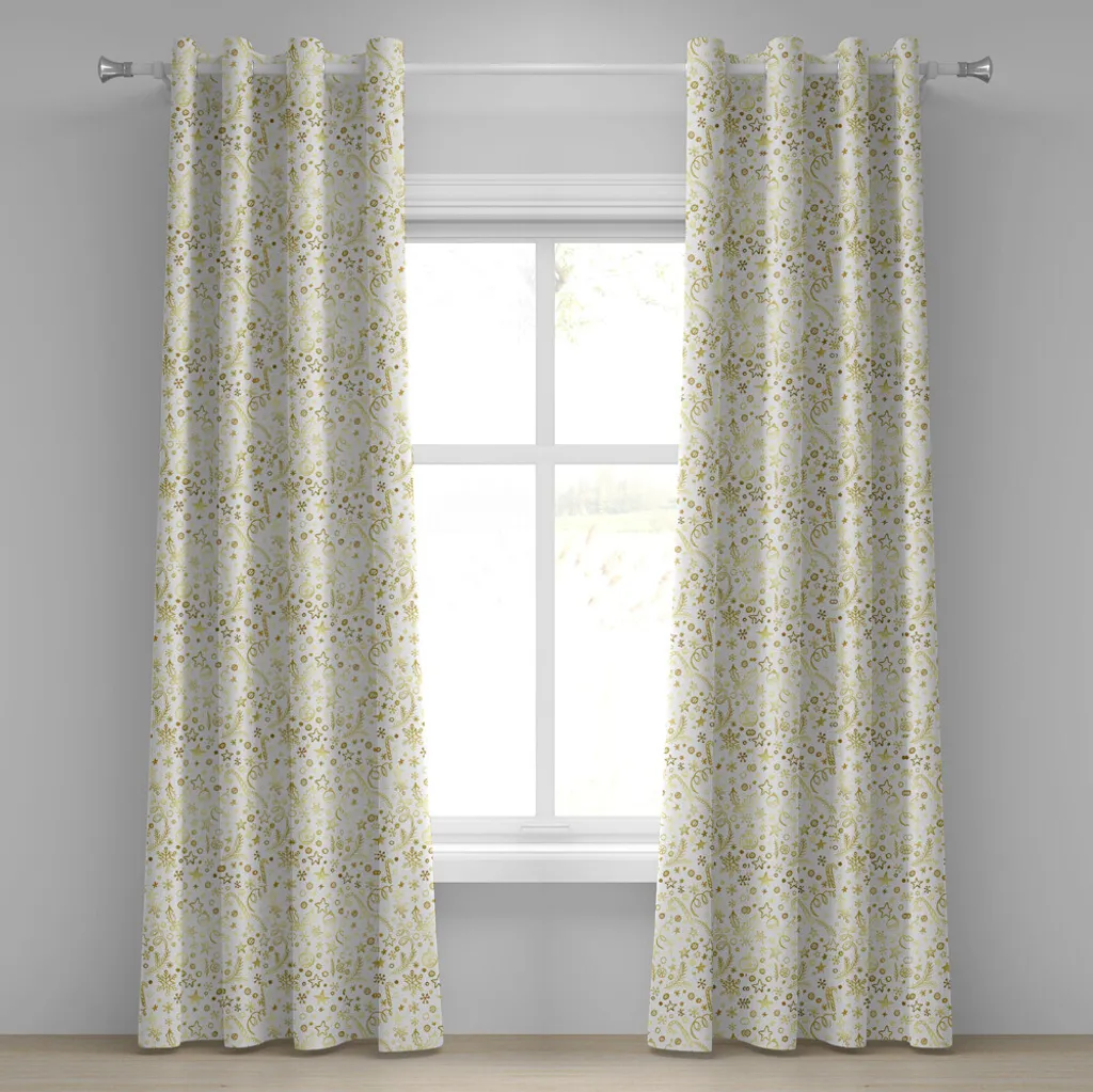 Tende Natale ABAKUHAUS Giallo Seppia: Atmosfera Magica 280x245