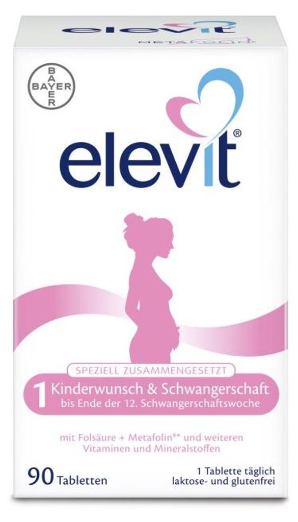 elevit 1 Kinderwunsch & Schwangerschaft Tabletten, 90 St. Produktbild 