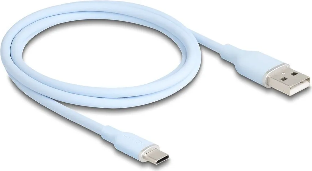 Cavo Design Delock USB-C Blu 1m | Morbido Silicone Anti-Nodo
