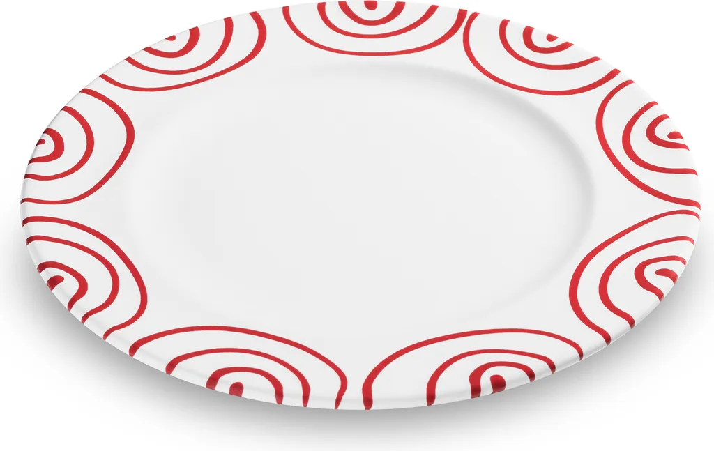 Assiette à dessert en céramique artisanale Gmundner Gourmet rouge 22cm
