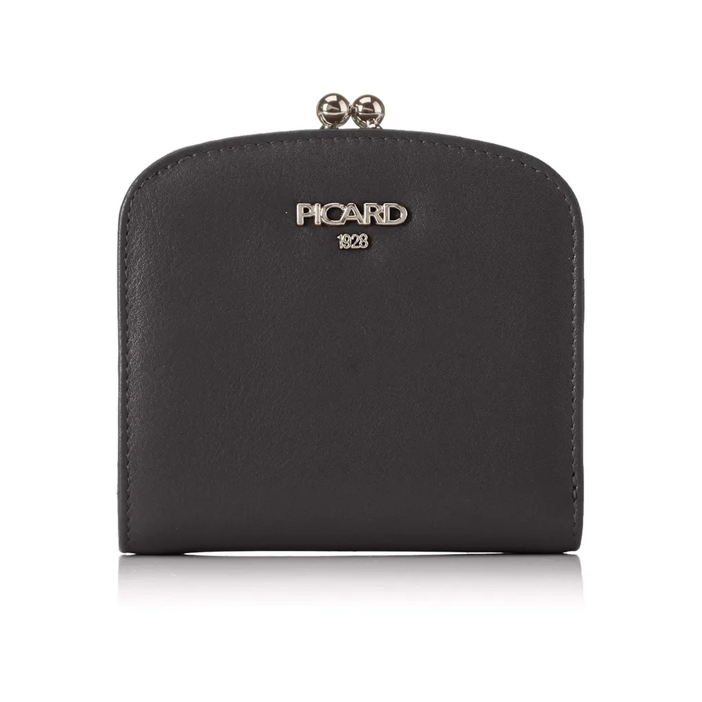 Portefeuille PICARD Bingo Noir Vertical : Rangement compact en cuir