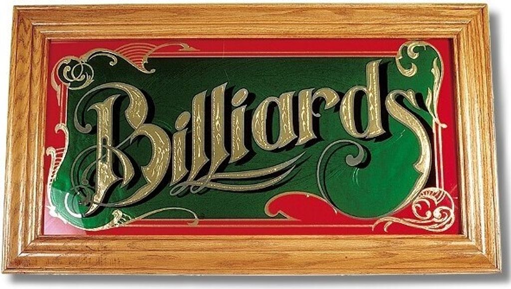Spiegel "Billiard" mit Echtholzrahmen in Eiche