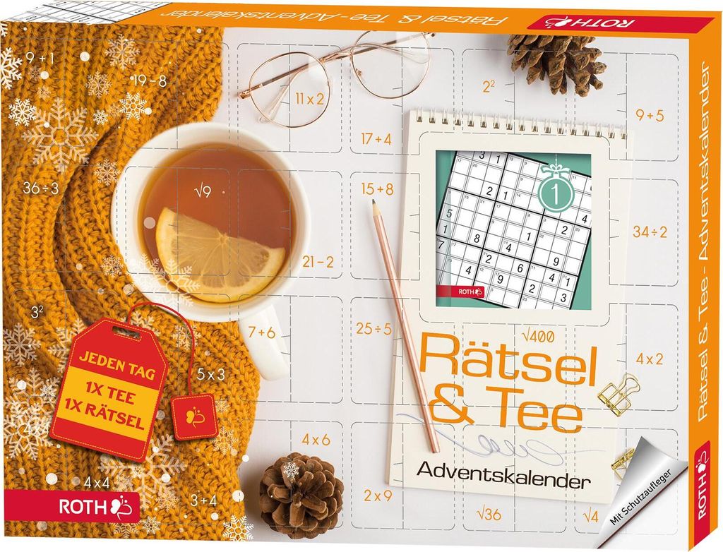 ROTH Rätsel & Tee Adventskalender Produktbild 