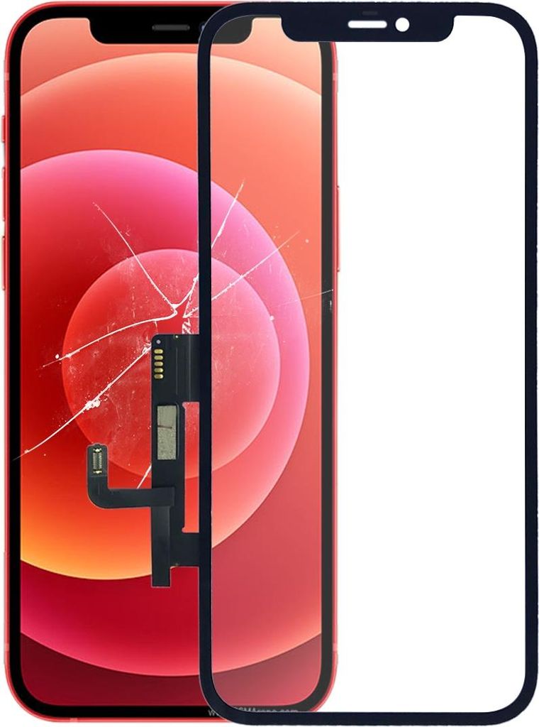 Für Apple iPhone 12 / 12 Pro Digitizer Touch Panel Ersatzteil Reparatur Schwarz