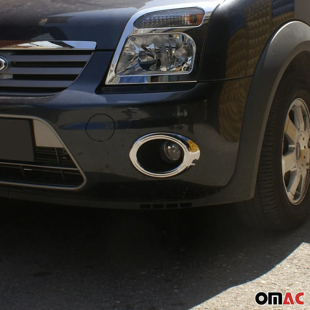 Cornice per fendinebbia per Ford Connect 2009-2014 cromo ABS 2x - 2