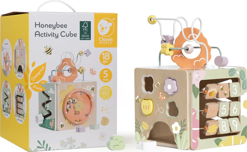 Cube à moteur d'abeille pour stimuler la coordination de votre bébé - 9