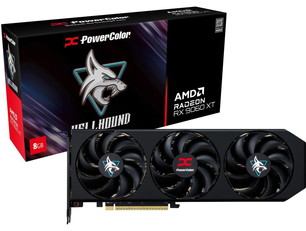 Radeon RX 9060 XT Hellhound 8GB Produktbild 