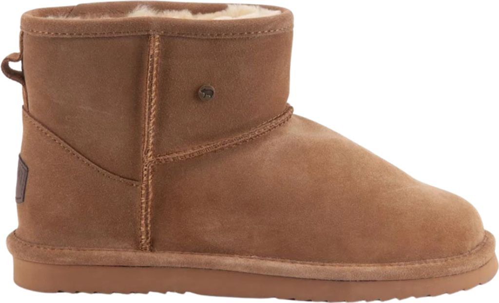 A single brown boot is shown against a white background.