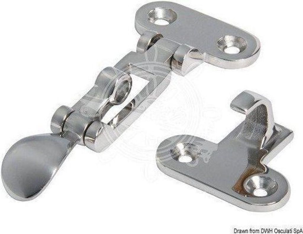 Serratura a leva in acciaio VA 110x48 mm, 1 pezzo Immagine del prodotto 