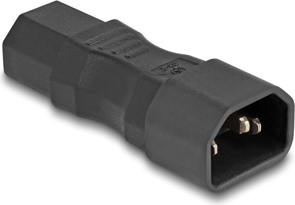 DELOCK Netzadapter IEC 60320 - C14 auf C13, Stecker / Buchse