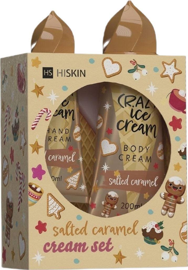 Hiskin Hand- & Körpercreme Set Karamell 260ml