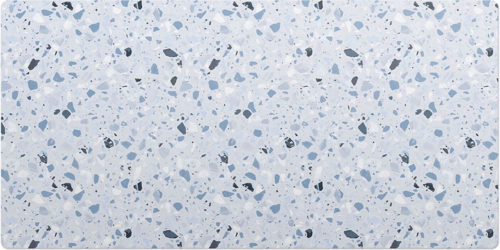 Terrazzo-Mosaik– Schreibtischunterlage – Schreibtisch Tischunterlage – 120x60 cm – Unterlage Groß Schreibtischmatte