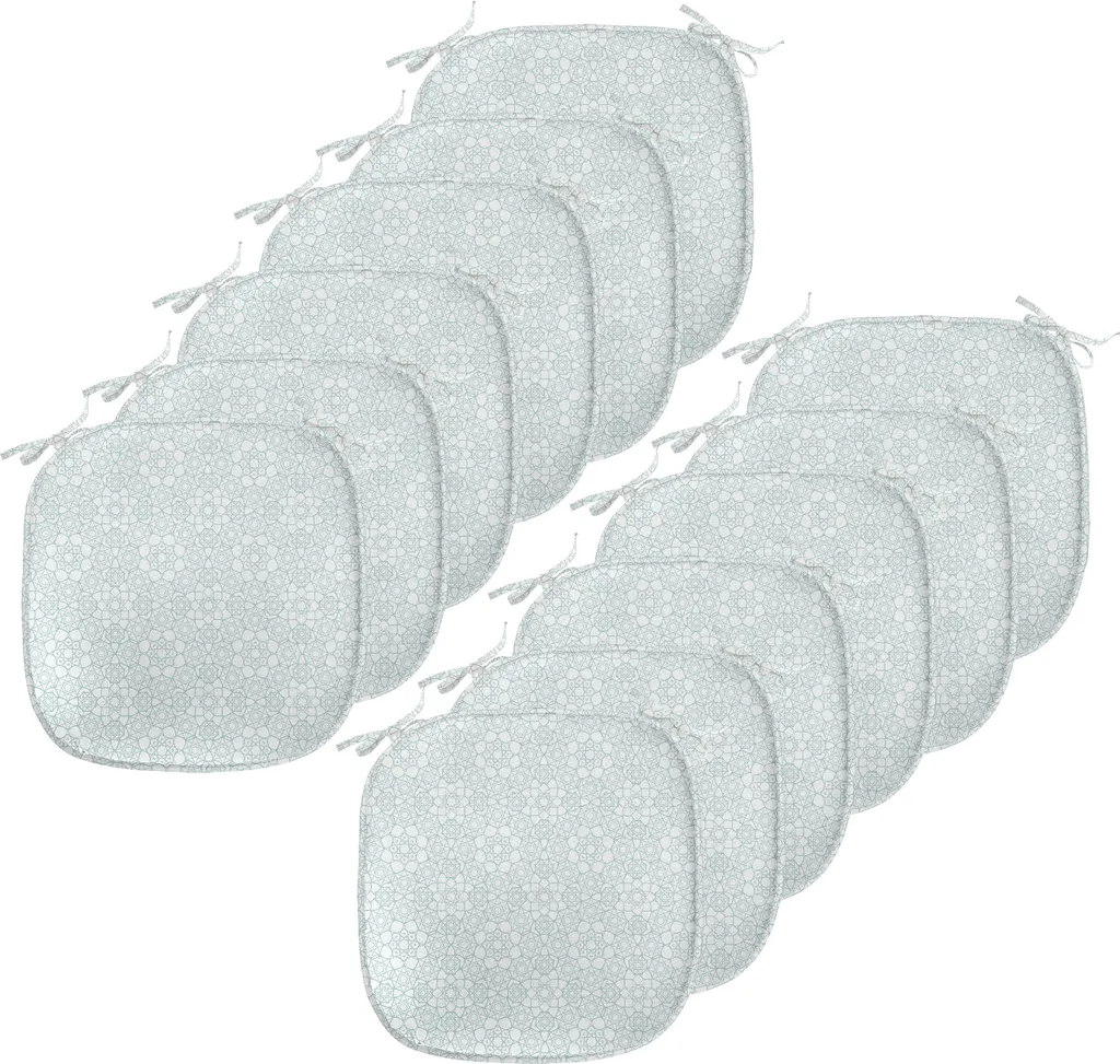 ABAKUHAUS Coussin de Chaise Marocain Imperméable 40x40 cm - Lot de 12