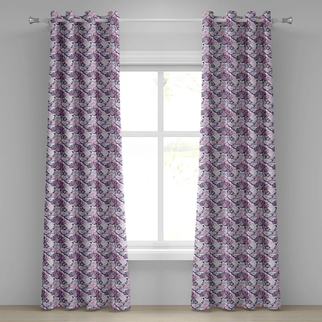 Tende Farfalle Lavanda ABAKUHAUS 280x245cm | Arredo Primavera Shabby