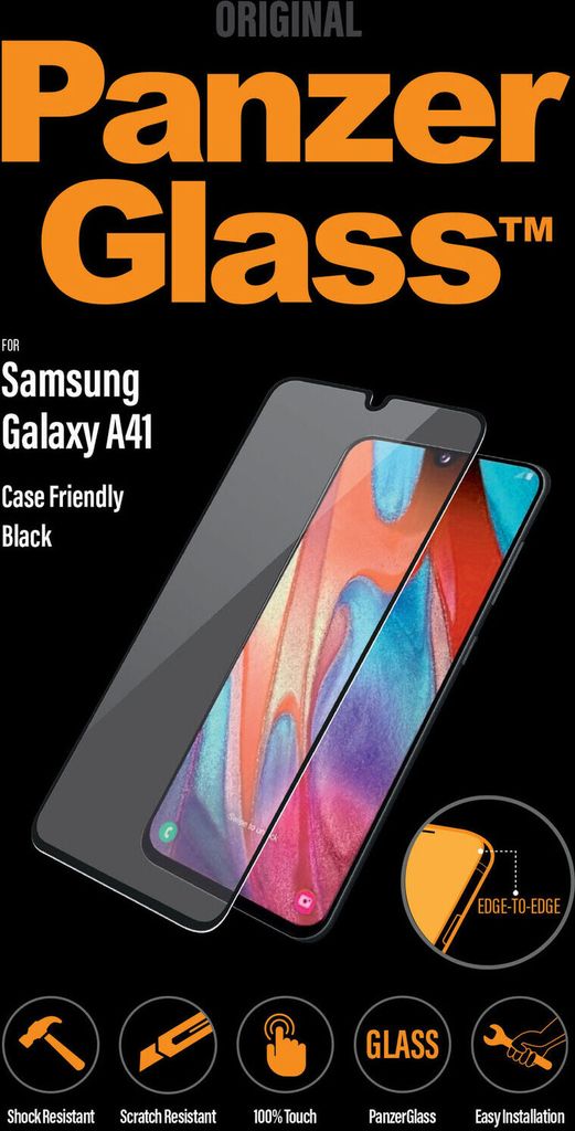 PanzerGlass Samsung Galaxy A41 CF Edge-to-Edge, black