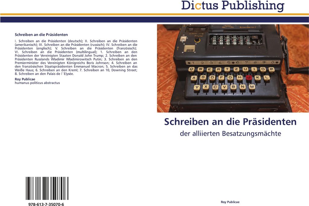 Schreiben an die Präsidenten