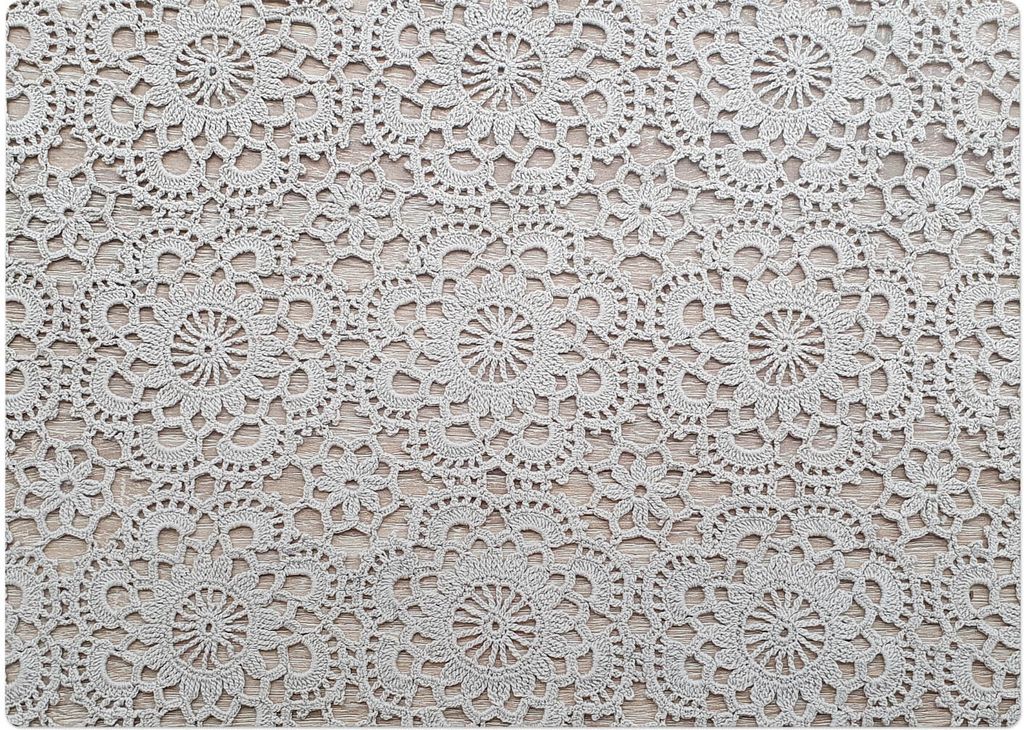 Spitzenblumen – Bodenschutzmatte – Rutschfest – Schutzmatte für Büro – Vinylmatte – Stuhlunterlage – 140 x 100 cm