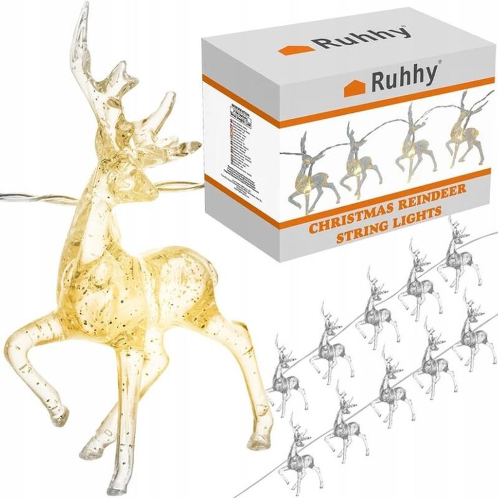 Ruhhy 24955 Lichterkette Sobi, 10 LED, warmweiß Produktbild 