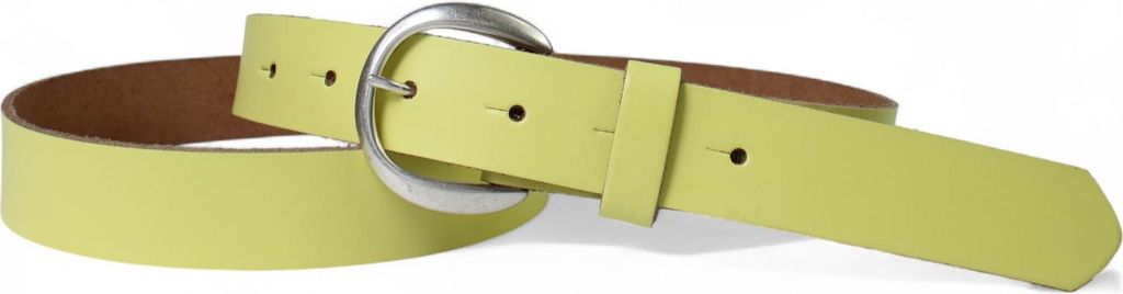 FRONHOFER Damen Ledergürtel 3 cm mit halbrunder Gürtelschnalle, echt Ledergürtel