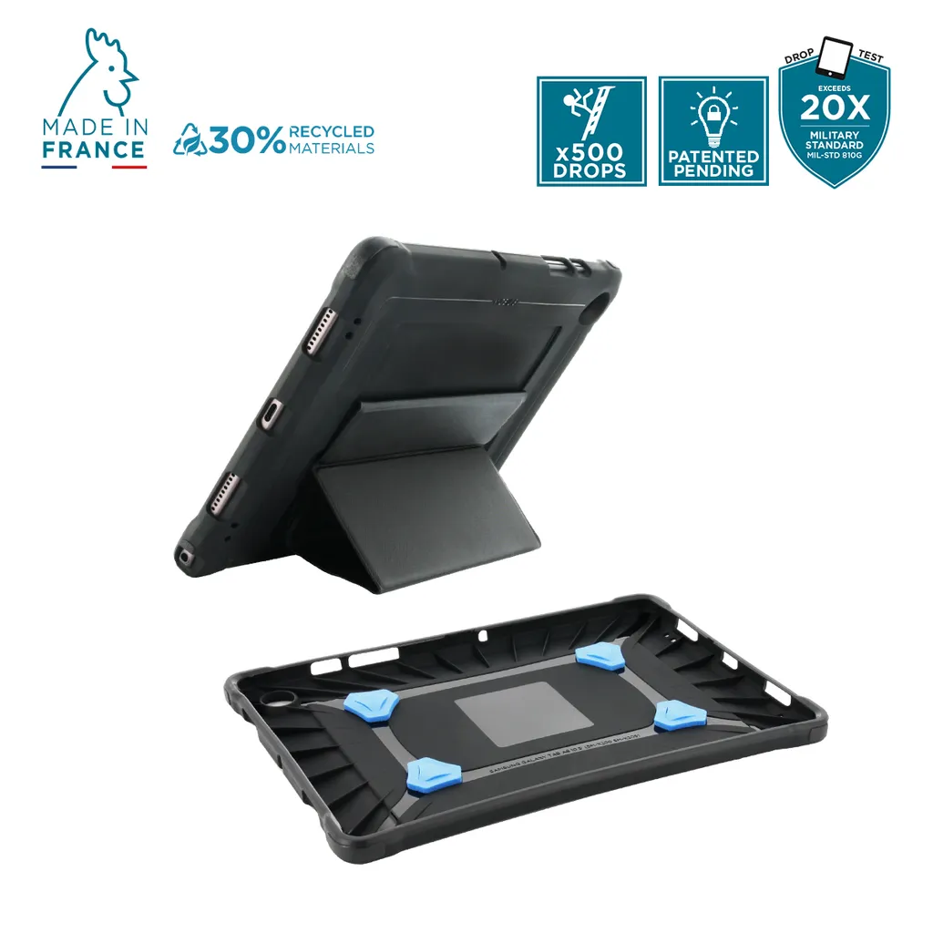 Protection iPad 10.2 pour usage intensif avec support et sangle main - 7