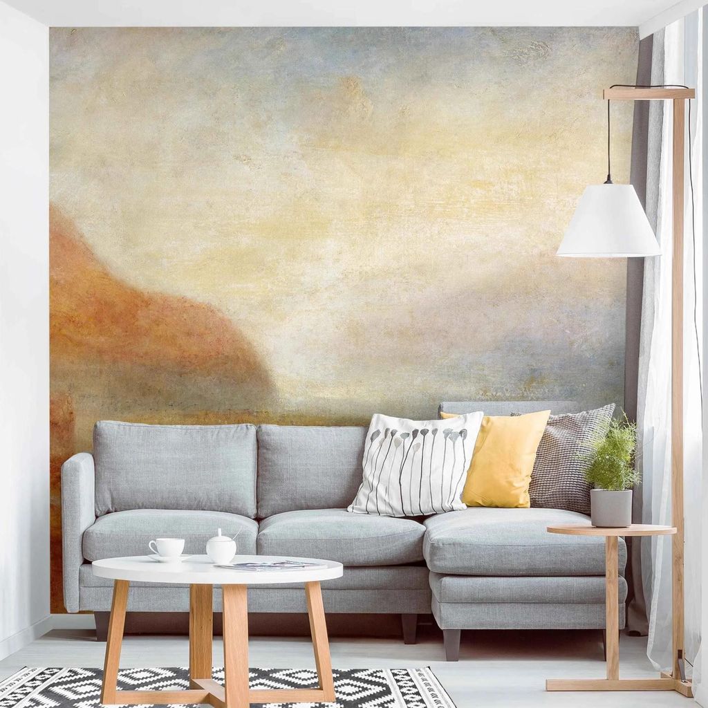 Fototapete Natur - Vliestapete - Bildtapete UV-beständig Design pastell Wandtapete geruchsfrei