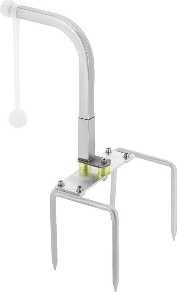 Golf Swing Trainer - Schwungtrainer - Auto-Return - 5-fach höhenverstellbar 43–48 cm - 360° drehbar - Edelstahlschaft - Indoor & Outdoor - Weiß