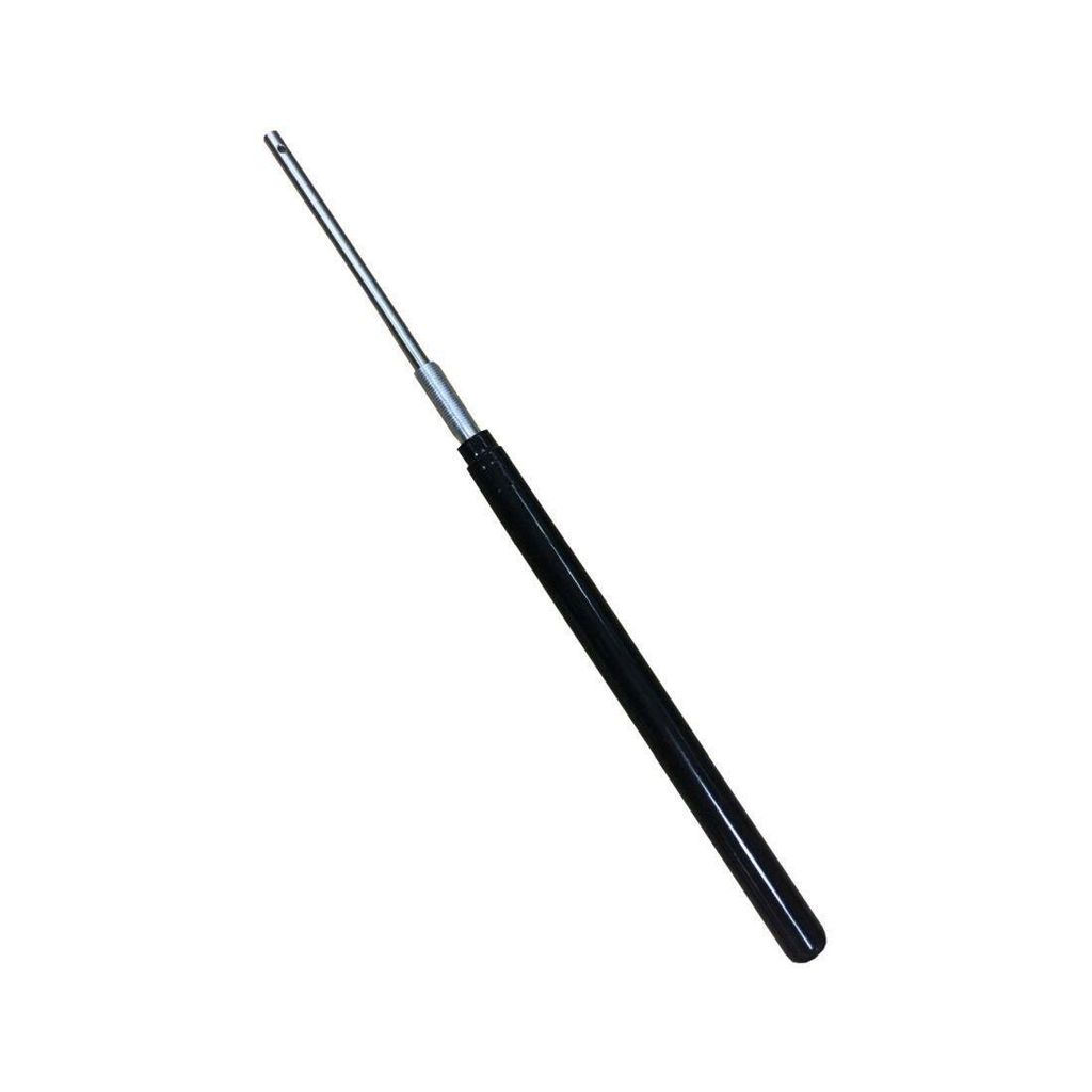 A product shot of a window opener piston on a white background.