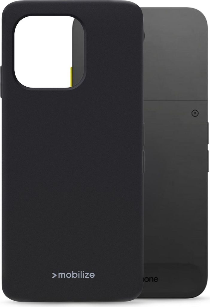 Mobilize Rubber Gelly Fairphone 6 Hülle Flexibles TPU Backcover - Schwarz