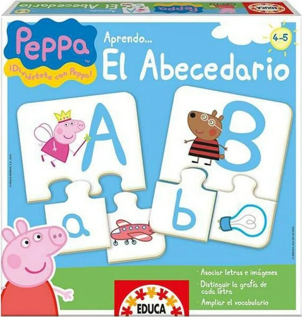 Apprendre les Lettres sans Stress : Jeu Peppa Pig El Abecedario Educa