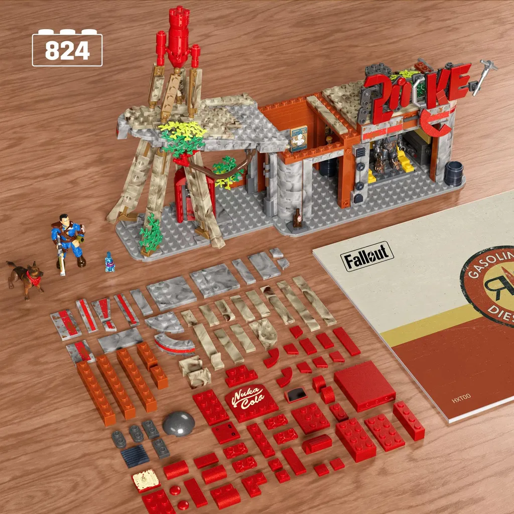 Jeu de construction Fallout MEGA Red Rocket Truck Stop pour Collection - 2