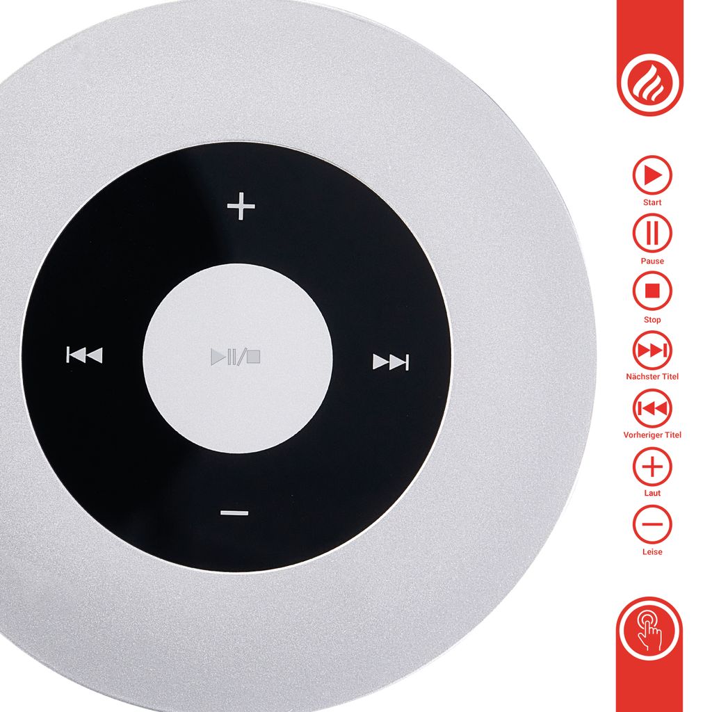 Dual DAB-P 170 Radio/CD-speler DAB , FM AUX, Bluetooth, CD, USB Accu Laadfunctie Zilver Zwart 2158760