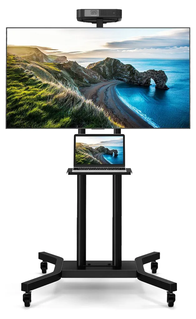 OFFERTA: Carrello TV COSTWAY 32-70" - Robusto, Mobile, Regolabile