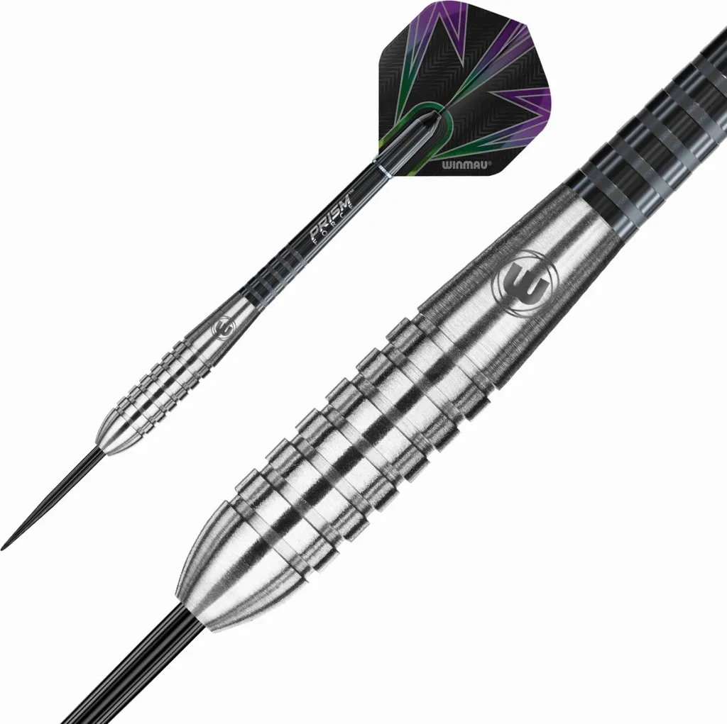 Fléchettes Winmau Foxfire 80% Tungstène 22g avec Grip Annulaire de Qualité - 7