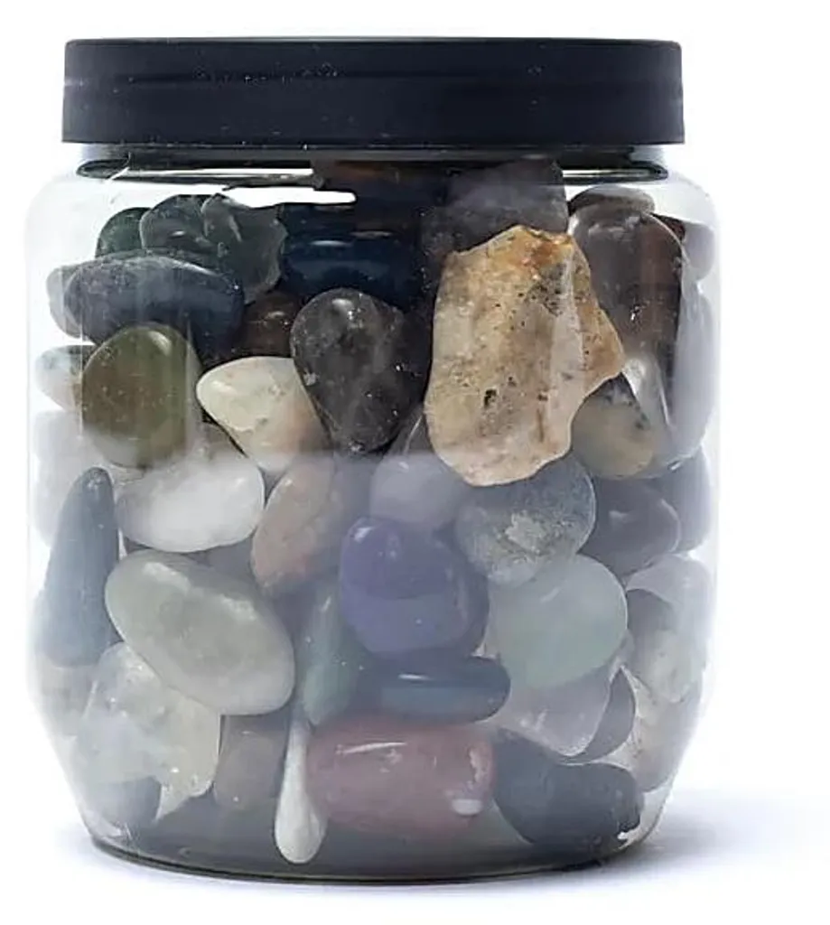 Mélange de pierres naturelles polies du Brésil 500g - Pierres roulées