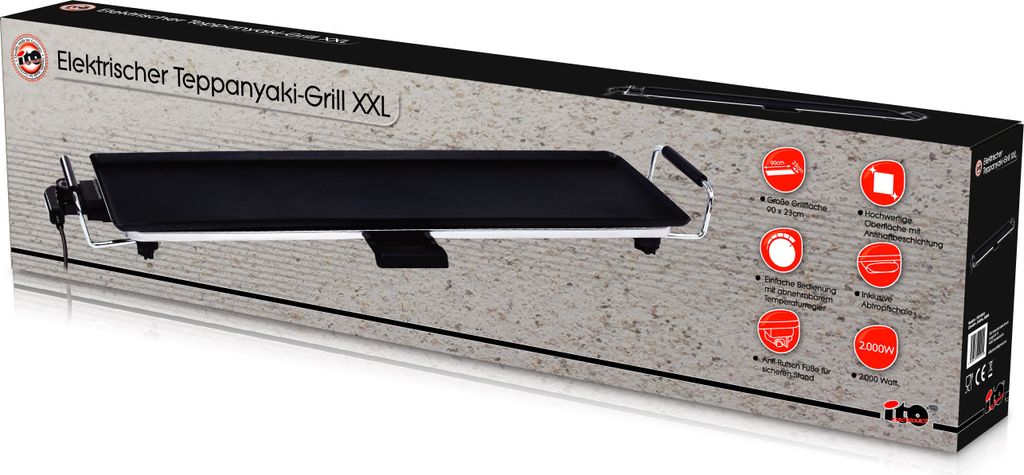 XXL Teppanyaki Grillplatte mit Antihaftbeschichtung, Produktbild 