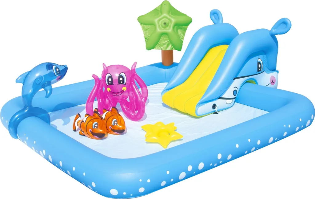 Bestway 53052 Aire de Jeux Aquatique Gonflable avec Toboggan pour Jardin