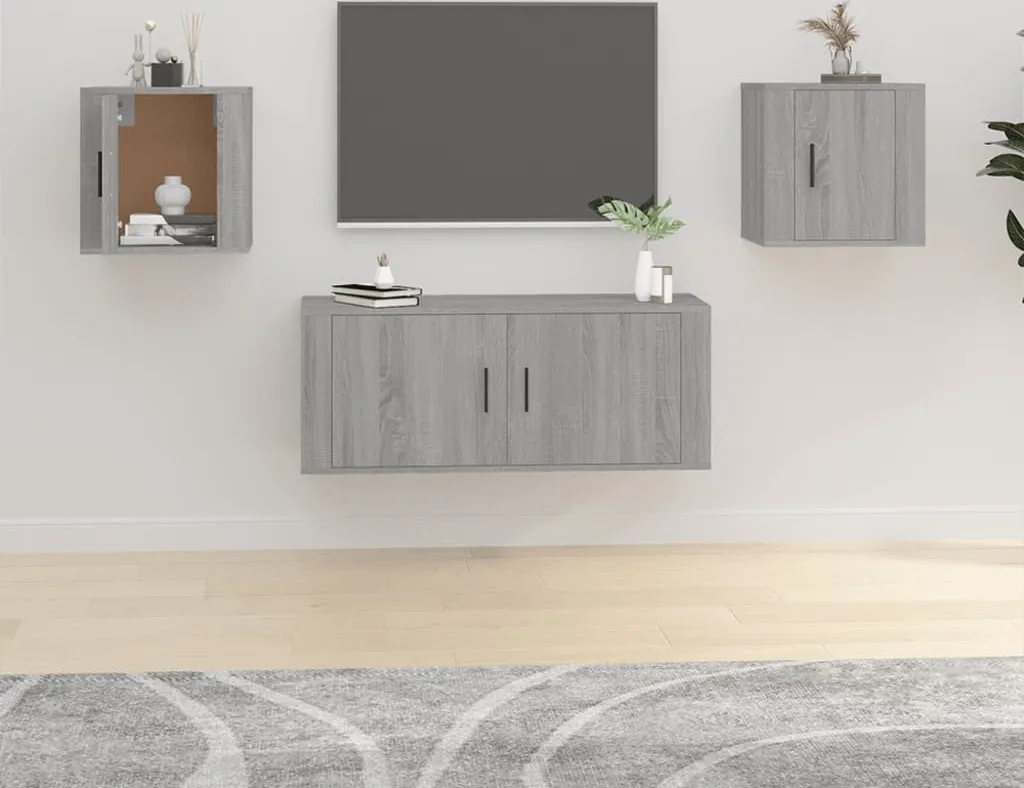 Porta TV Sospeso Maison Exclusive Grigio Sonoma 40cm - Design Moderno