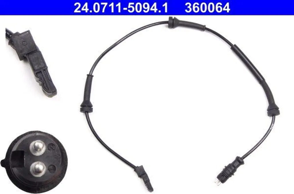 Capteur de vitesse de roue ATE pour corriger défaut ABS Renault 8200084125