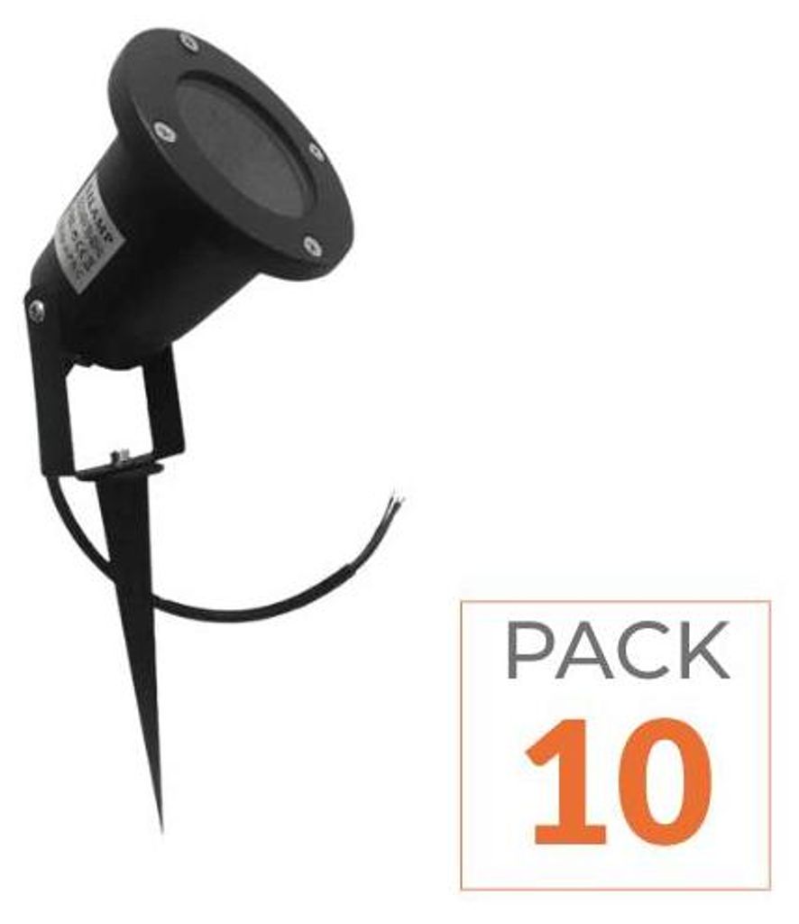 10er-Pack – LED-Steckspot für den Außenbereich, Schutzart IP65, für GU10-Lampen