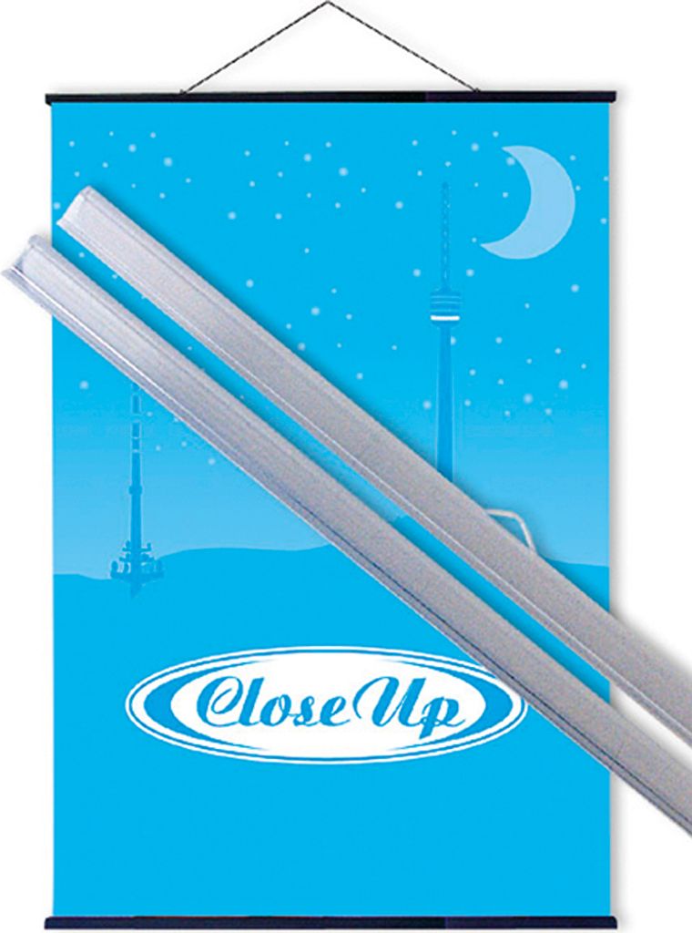 Posterleisten transparent 91,5 cm (Paar) Produktbild 1